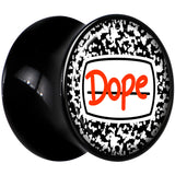 0G Dope Composition Notebook Black Acrylic Saddle Plug Set by Onyx O