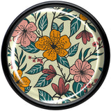 Blossom Creation Wildflower Flowers Black Acrylic Saddle Plug Set by Onyx O