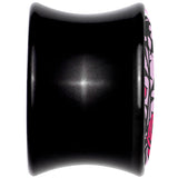 Blossom Creation Floral Love of Roses Black Acrylic Saddle Plug Set by Onyx O