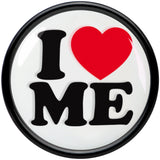 Black Acrylic I Love Me Double Flare Plug Set by Onyx O