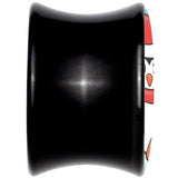 Black Acrylic Snowfall Holiday Penguin Double Flare Plug Set by Onyx O