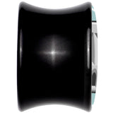 0G Frowning Plug OutletBlack Acrylic Saddle Plug Set by Onyx O