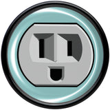 0G Smiling Plug Outlet Black Acrylic Saddle Plug Set by Onyx O