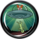 0G Reverse Alien UFO Abduction Black Acrylic Saddle Plug Set by Onyx O