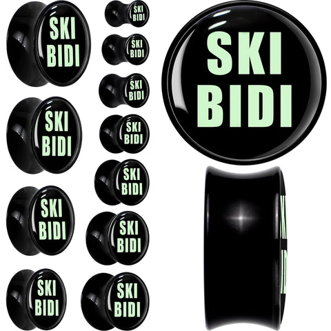 0G SKIBIDI Black Acrylic Saddle Plug Set by Onyx O