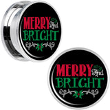 Christmas Merry and Bright Screw Fit Plug Set Sizes 6mm to 20mm