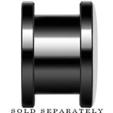 Anodized Black Titanium Custom Photo Screw Fit Plug - buy 2 for a pair