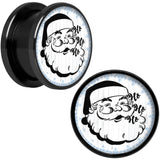 Christmas Retro Santa Ho Ho Ho Black Screw Fit Plug Set Sizes 5mm to 20mm