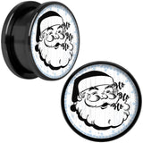 Christmas Retro Santa Ho Ho Ho Black Screw Fit Plug Set Sizes 5mm to 20mm
