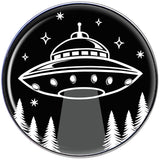 Black and White UFO Tragus Cartilage Earring