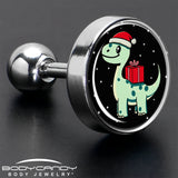 Christmas Holiday Dinosaur Tragus Cartilage Earring by Onyx O