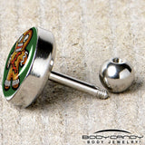 Christmas Holiday Zombie Gingergread Man Tragus Cartilage Earring by Onyx O