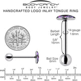 Attitude Teddy Bear Barbell Tongue Ring by Onyx O