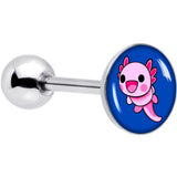 Adorable Axolotl Barbell Tongue Ring by Onyx O