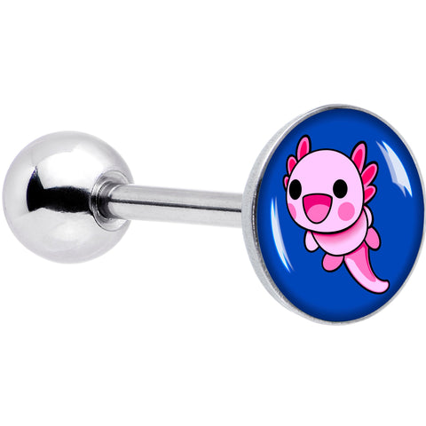 Adorable Axolotl Barbell Tongue Ring by Onyx O