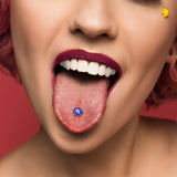 Adorable Axolotl Barbell Tongue Ring by Onyx O