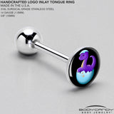 Baby Dinosaur Barbell Tongue Ring by Onyx O