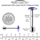 Baby Dinosaur Barbell Tongue Ring by Onyx O