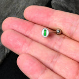 Battery Full Barbell Tongue Ring by Onyx O