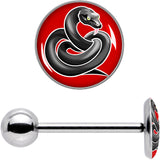 Black Snake Barbell Tongue Ring by Onyx O