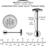 Bride of Frankenstein Barbell Tongue Ring by Onyx O