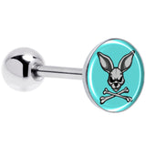 Bunny and Crossbones Barbell Tongue Ring by Onyx O