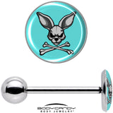 Bunny and Crossbones Barbell Tongue Ring by Onyx O