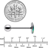 Alien UFO Dinosaur Abduction Barbell Tongue Ring by Onyx O