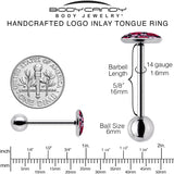 Blossom Creation Floral Love of Roses Barbell Tongue Ring by Onyx O