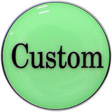 Custom Glow in the Dark Logo Stainless Steel Barbell Tongue Ring