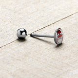 Christmas Peace Love Santa Barbell Tongue Ring by Onyx O