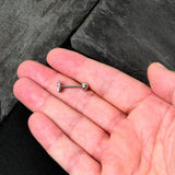 Christmas Peace Love Santa Barbell Tongue Ring by Onyx O