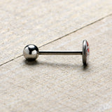 Christmas Peace Love Santa Barbell Tongue Ring by Onyx O