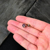 Burning Skull Candle Barbell Tongue Ring by Onyx O