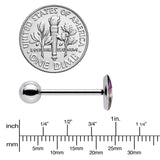 Burning Skull Candle Barbell Tongue Ring by Onyx O