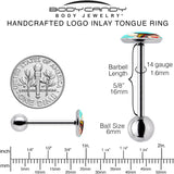 Chinese Take Out Barbell Tongue Ring by Onyx O