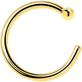 18G 5/16 Solid 14K Yellow Gold Nose Hoop