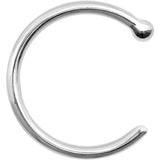 18G 5/16 Solid 14K White Gold Nose Hoop
