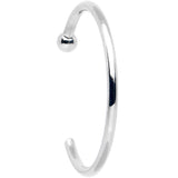 20G 3/8 Solid 18K White Gold Nose Hoop