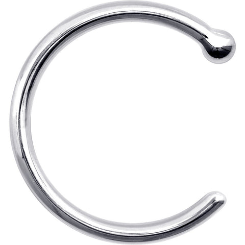 18G 3/8 925 Sterling Silver Nose Hoop