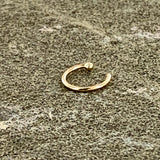 20G 1/4 14k Solid Yellow Gold Nose Hoop