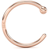 20G 5/16 Solid 18K Rose Gold Nose Hoop