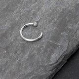 20G 5/16 Solid 14K White Gold Nose Hoop