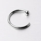 20G 5/16 Solid 14K White Gold Nose Hoop