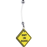 Baby on Board Pregnant Belly Ring