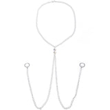 Brilliant BCR Necklace to Nipple Chain Created with Crystals