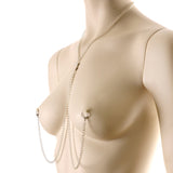 Brilliant BCR Necklace to Nipple Chain Created with Crystals