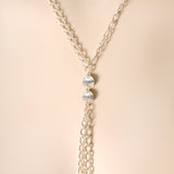 Brilliant BCR Necklace to Nipple Chain Created with Crystals