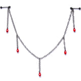 5/8 Handmade Vamp Kiss Nipple Chain Created with Crystal