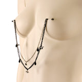 5/8 Handmade Gone Batty Nipple Chain Created with Crystal